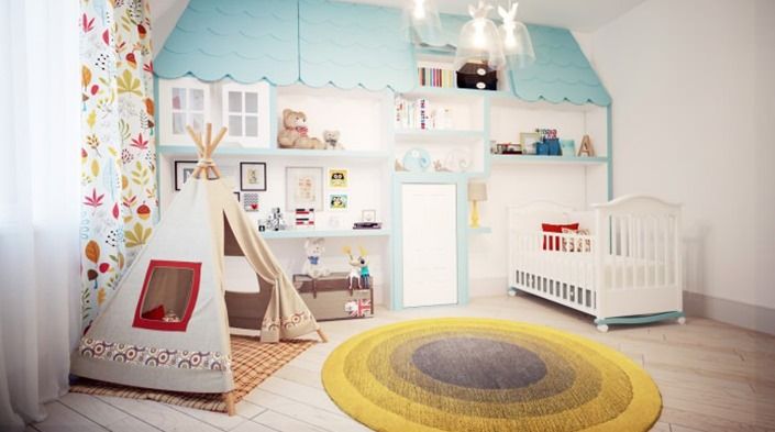 детская в дизайне квартиры 75 кв. м.